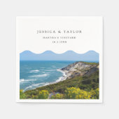 マルタズヴィンヤードズ結婚カクテルカスタムナプキンス スタンダードカクテルナプキン (正面)