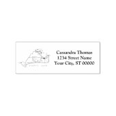 マルタズヴィンヤードヴィント地図#1名前差出人住所 ラバースタンプ (インプリント)