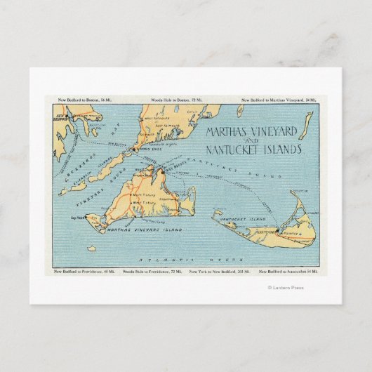 マルタズヴィンヤード&ナンタケット諸島 ポストカード (正面)