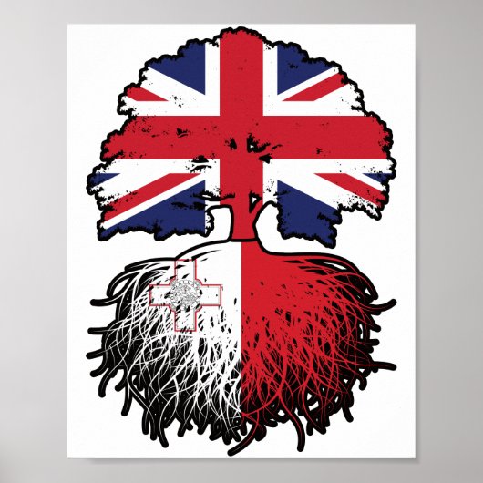 マルタマルチーズイギリス統一された王国イギリス ポスター (正面)