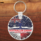 マルタマルチーズオーストラリアツリールーツ国旗 キーホルダー (正面)
