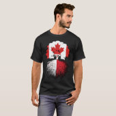 マルタマルチーズカナダツリールーツ国旗 Tシャツ (正面フル)