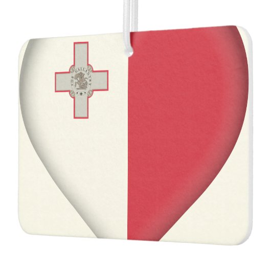 マルタマルチーズ国旗 カーエアーフレッシュナー (左)