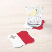 マルタマルチーズ国旗 ペーパーコースター (インサイチュ)