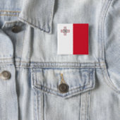 マルタマルチーズ国旗 缶バッジ (インサイチュ)