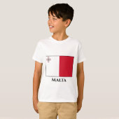 マルタマルチーズ国旗 Tシャツ (正面フル)