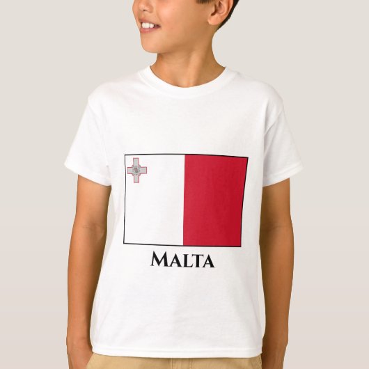 マルタマルチーズ国旗 Tシャツ (正面)