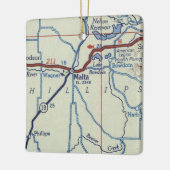 マルタモンタナヴィンテージの地図 セラミックオーナメント (左)