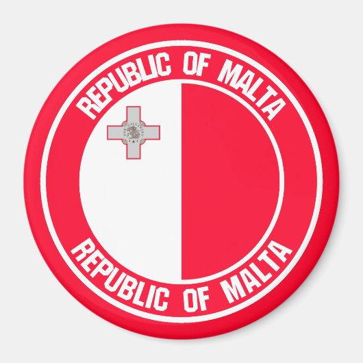 マルタラウンドエンブレム マグネット (正面)