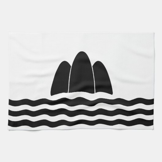 マルタ五島国旗の地域島国の記号 キッチンタオル (横)