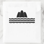 マルタ五島国旗の地域島国の記号 長方形シール (バッグ)