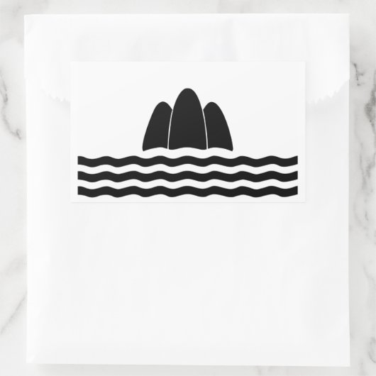 マルタ五島国旗の地域島国の記号 長方形シール (バッグ)