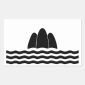 マルタ五島国旗の地域島国の記号 長方形シール (正面)