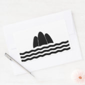 マルタ五島国旗の地域島国の記号 長方形シール (封筒)