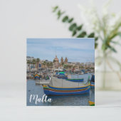 マルタ伝統的のカラフル魚釣り船 (スタンド正面)