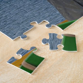 マルタ伝統的のカラフル魚釣り船 ジグソーパズル (側面)