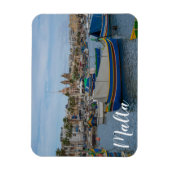 マルタ伝統的のカラフル魚釣り船 マグネット (縦)