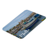 マルタ伝統的のカラフル魚釣り船 マグネット (左側)