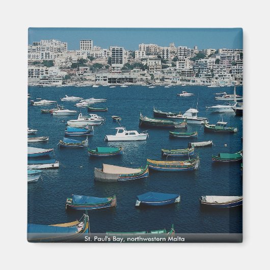 マルタ北西部セントポール湾 マグネット (正面)