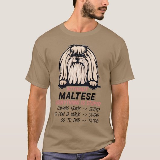 マルタ十字なしじゃ全部くだらない犬友達ふ Tシャツ (正面)