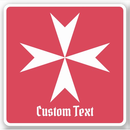 マルタ十字のシンボル シール (正面)