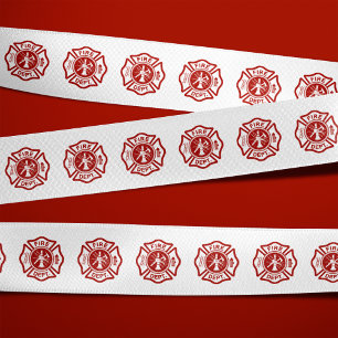 マルタ十字の記号パターン サテンリボン