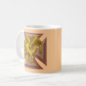マルタ十字ドラゴン コーヒーマグカップ (正面左)