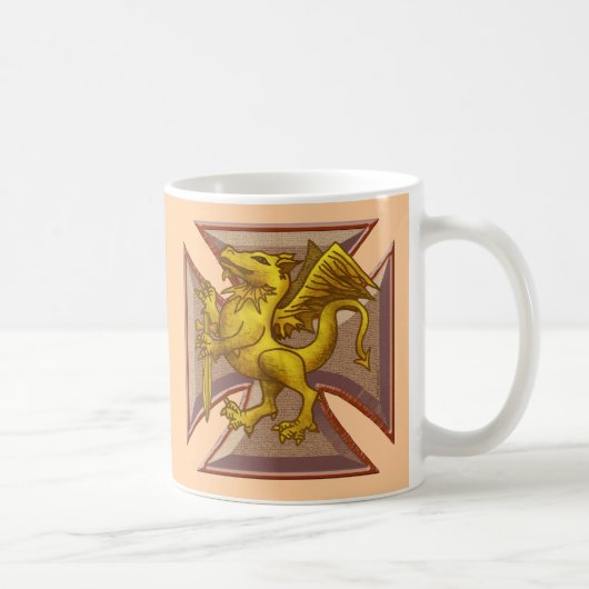 マルタ十字ドラゴン コーヒーマグカップ (右)