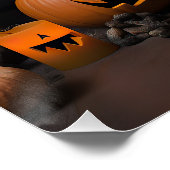 マルタ十字 かぼちゃ ハロウィン スケアリー ポスター (コーナー)
