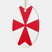 マルタ十字 セラミックオーナメント (左)