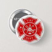 マルタ十字 缶バッジ (正面&裏面)