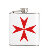マルタ十字（赤） フラスク (正面)