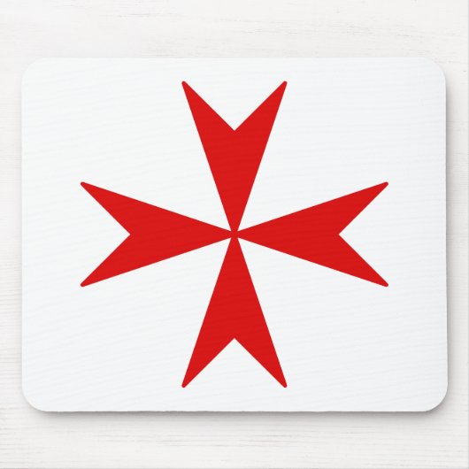 マルタ十字(赤) マウスパッド (正面)