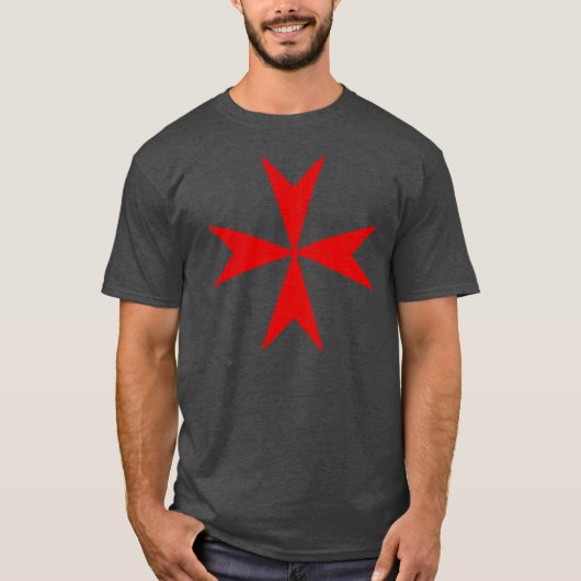マルタ十字（赤） Tシャツ (正面)