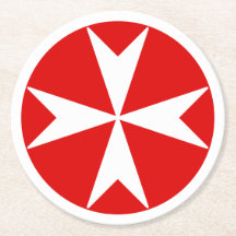 マルタ十字 v2 (白地に赤)
