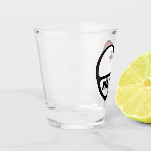 マルタ国コード国旗のハート, MLT ショットグラス (左)