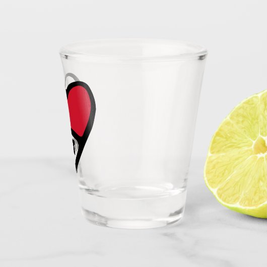 マルタ国コード国旗のハート, MLT ショットグラス (右)