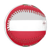 マルタ国旗と紋章愛国心 野球ボール (正面左)