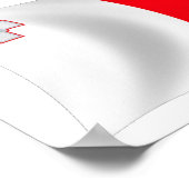 マルタ国旗のポスタープリント ポスター (角)