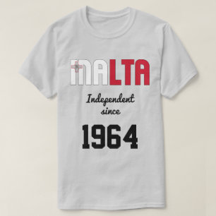 マルタ国旗の独立性お祝い Tシャツ