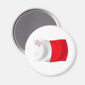 マルタ国旗の磁石 マグネット (正面/裏面)