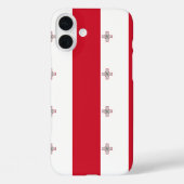 マルタ国旗カスタマイズ可能 Case-Mate iPhoneケース (裏面)