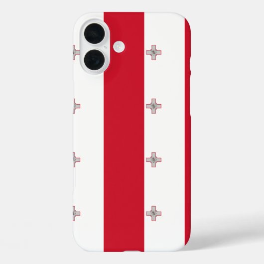 マルタ国旗カスタマイズ可能 Case-Mate iPhoneケース (裏面)