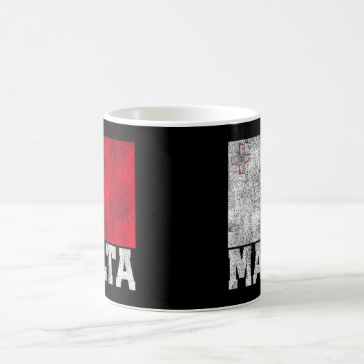 マルタ国旗プライドルーツカントリーファミリーNat コーヒーマグカップ (中央)