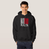 マルタ国旗プライドルーツカントリーファミリーNat パーカ (正面フル)