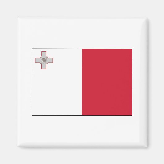 マルタ国旗国際的 マグネット (正面)