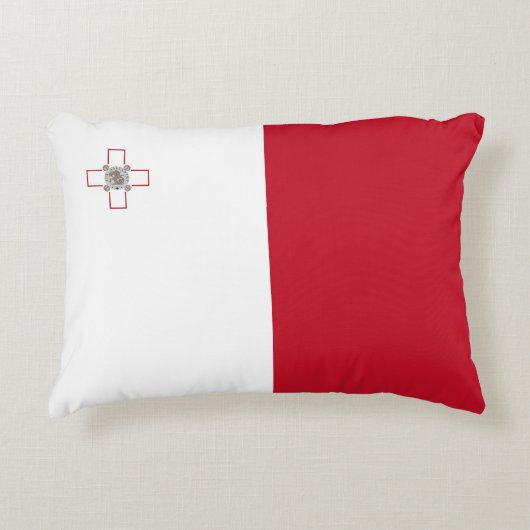 マルタ国旗 アクセントクッション (正面)