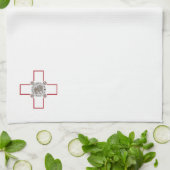 マルタ国旗 キッチンタオル (折り畳み)