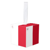 マルタ国旗 キューブオーナメント (正面アングル)