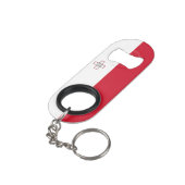 マルタ国旗 キーホルダー栓抜き (裏面アングル)